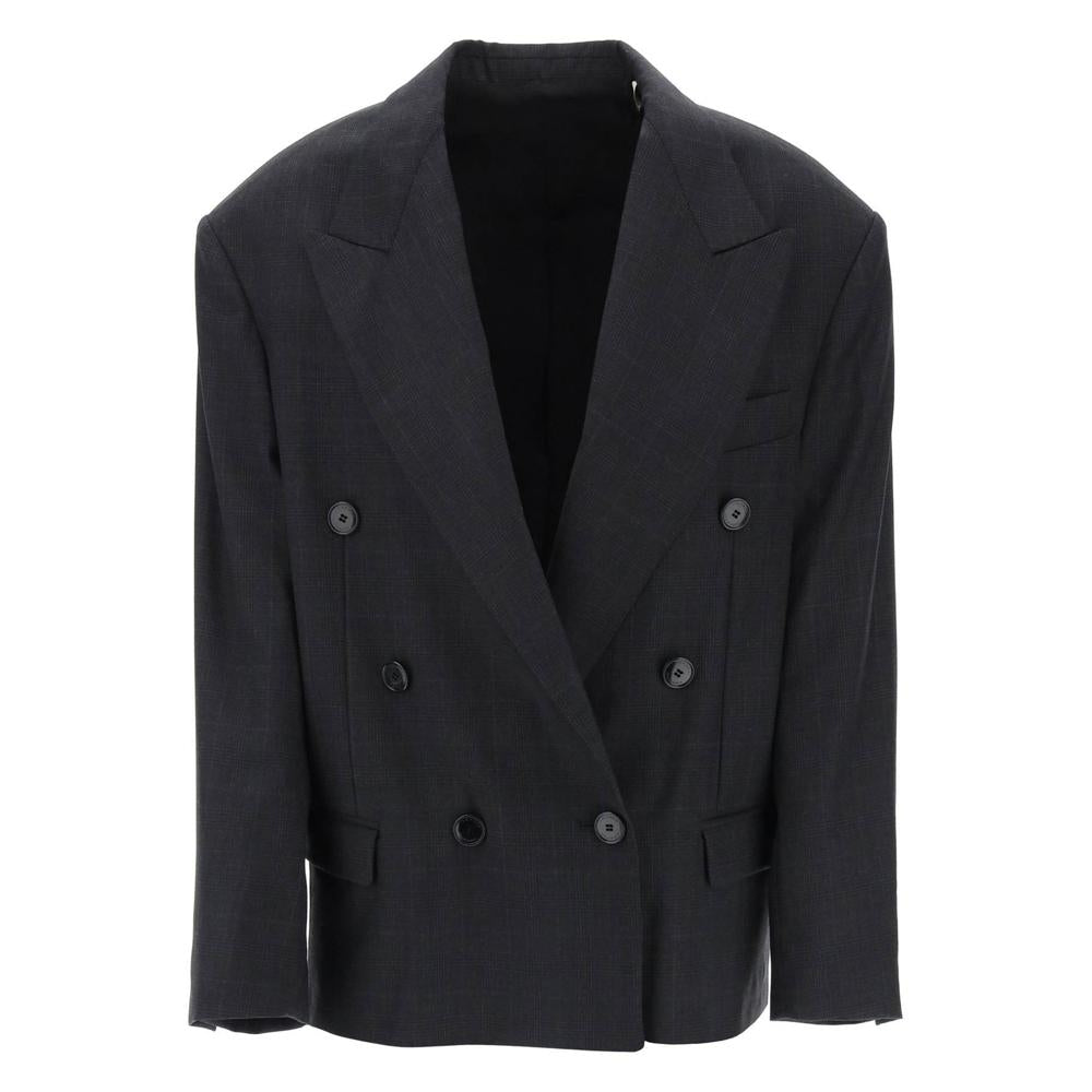 Isabel Marant "Virgin Wool Klero Blazer - Grey - Women's Blazers &amp; Vests