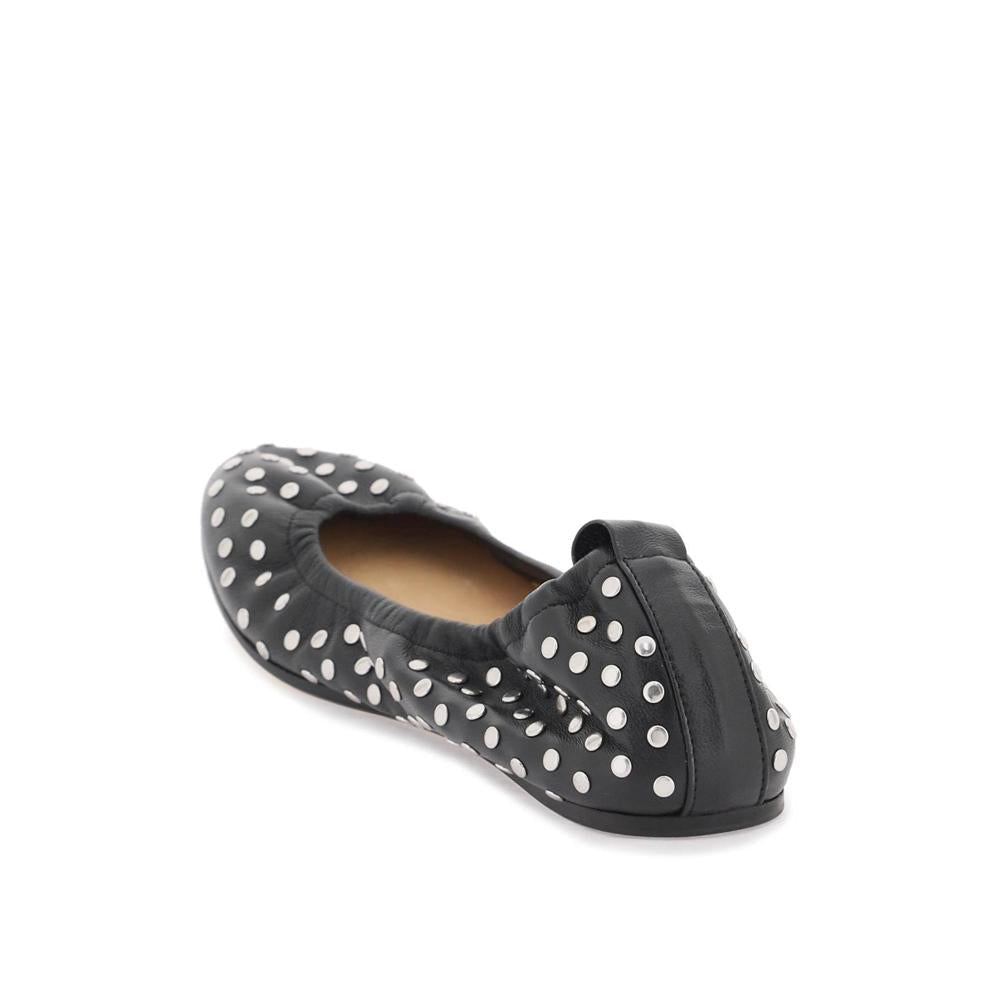 Isabel Marant Leather Studded Ballet Flats By Bel - Black - Women's Ballerinas
